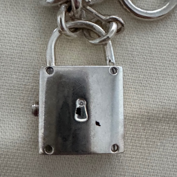 ESQ Movado lock & key charm bracelet ladies watch - Picture 3 of 4